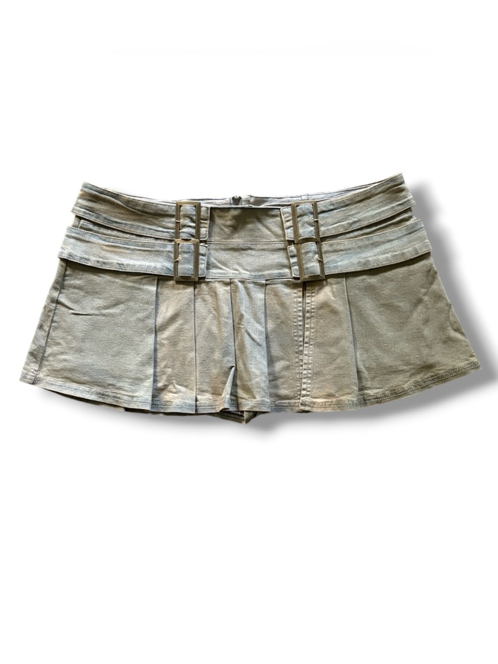 BDG Urban Outfitters | NWT’s stone wash stretchy denim pleated belted Y2K Skirt